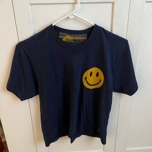 NWOT Aviator Nation Cropped Smiley Tee